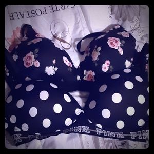 Pink victoria secret bras